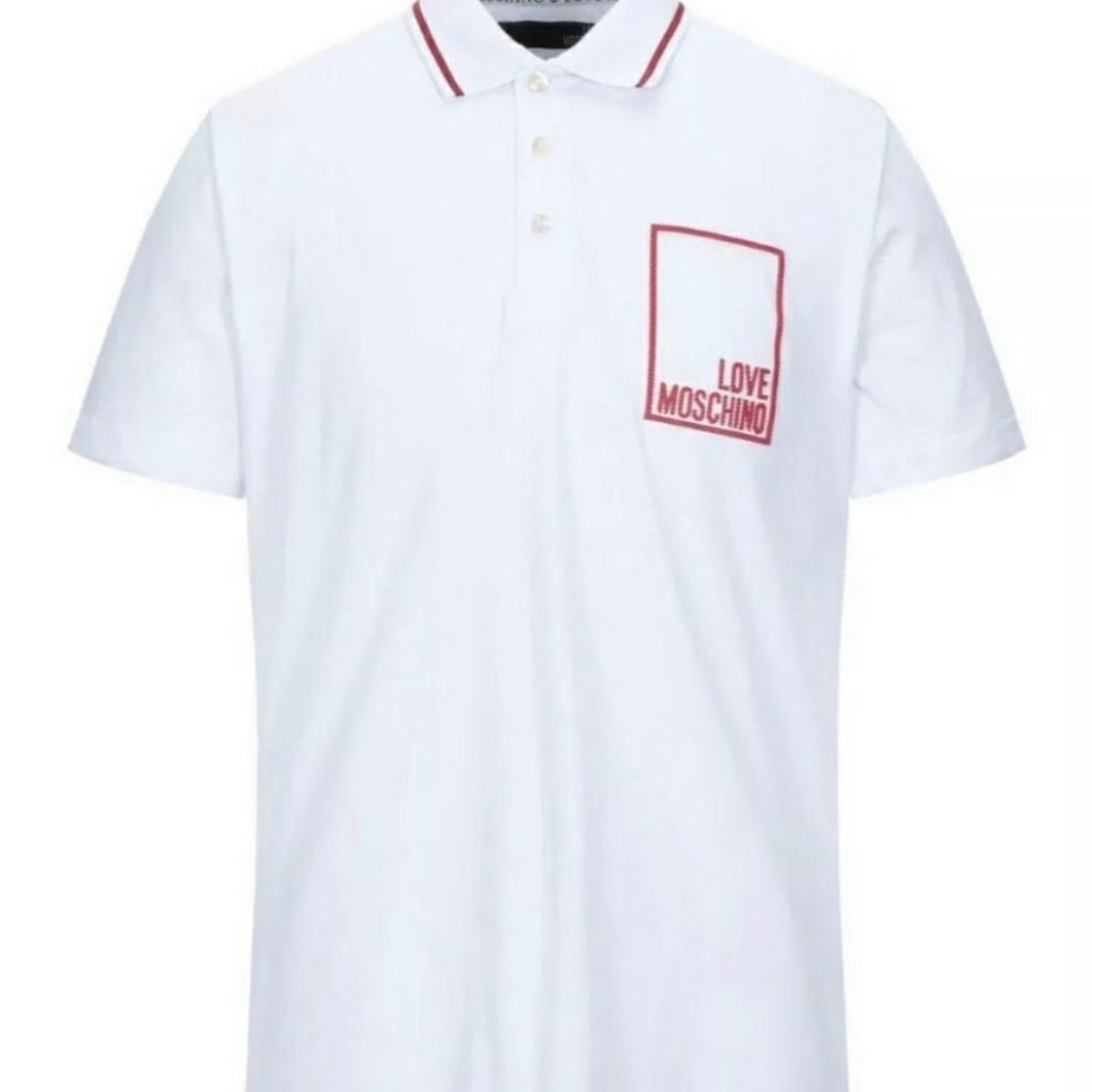 Love Moschino Polo Shirt with 3d box logo